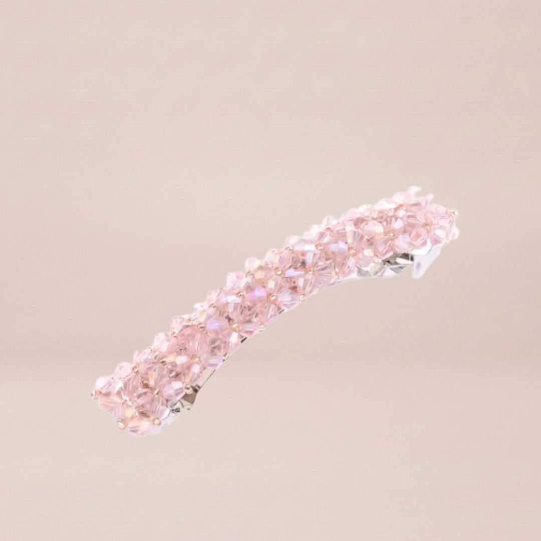 Blush Crystal Cluster Hair Clip