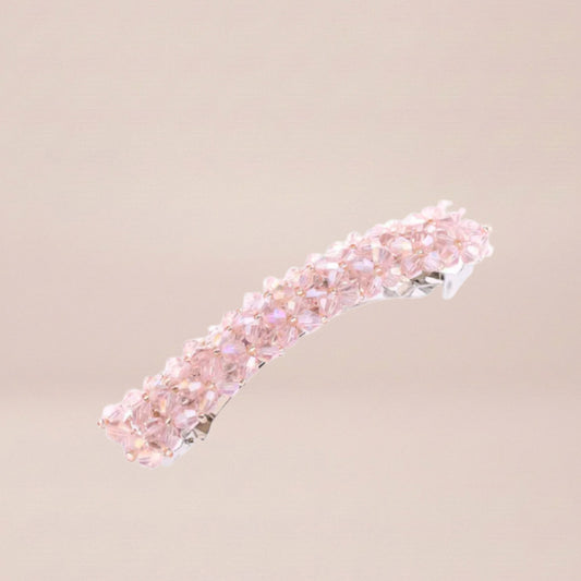 Blush Crystal Cluster Hair Clip