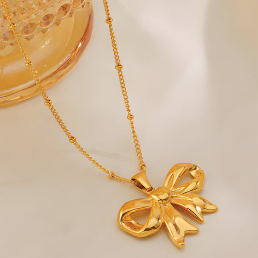 The Golden Bow Necklace