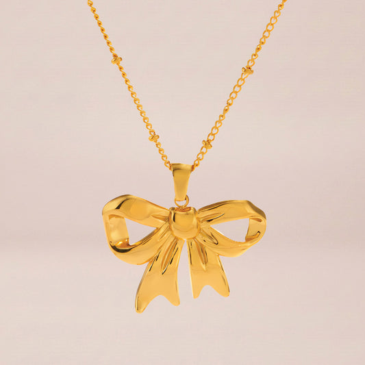 The Golden Bow Necklace
