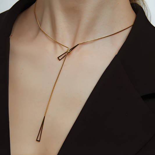 The Twin Triangles Necklace