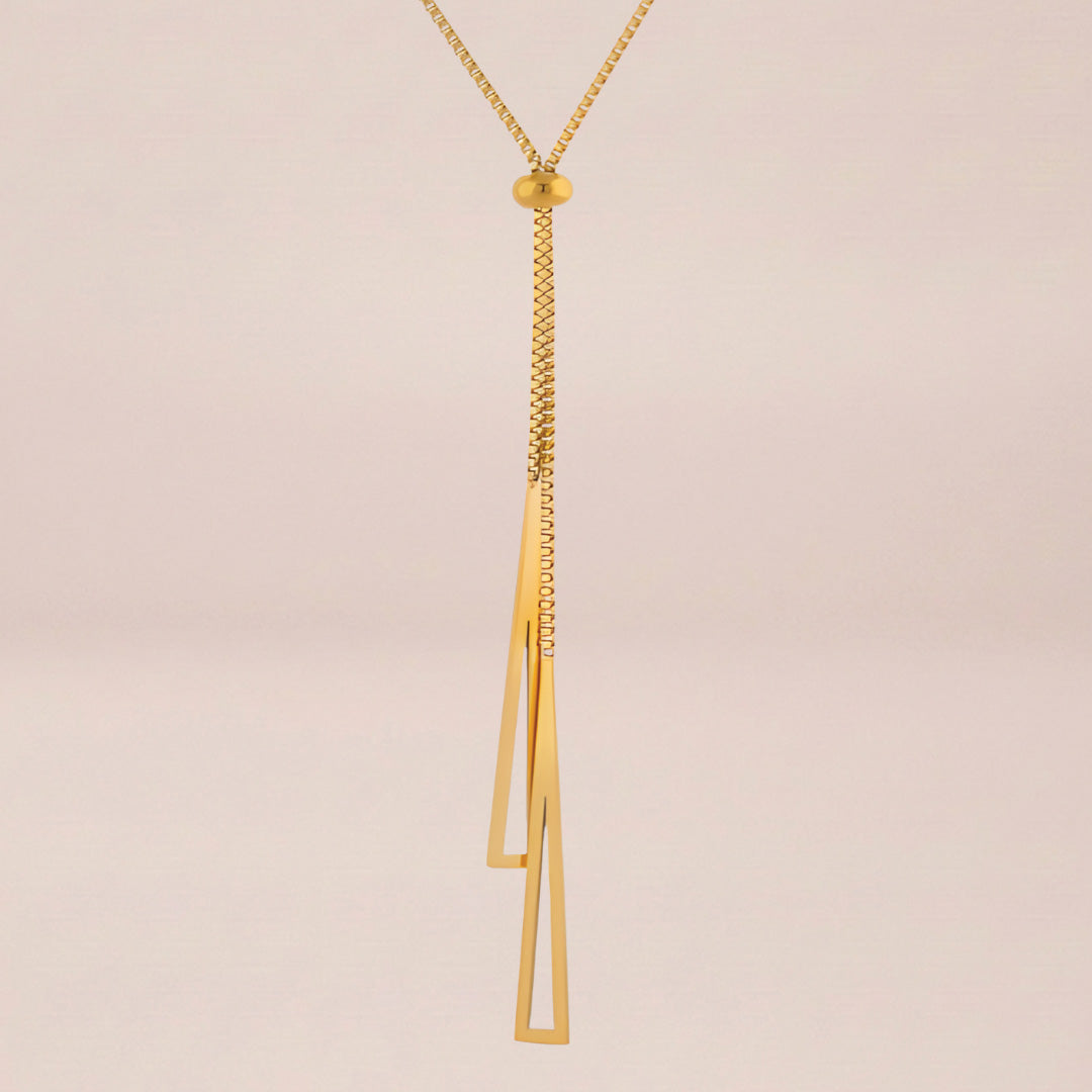 The Twin Triangles Necklace