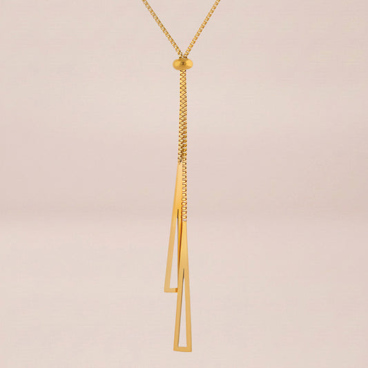 The Twin Triangles Necklace