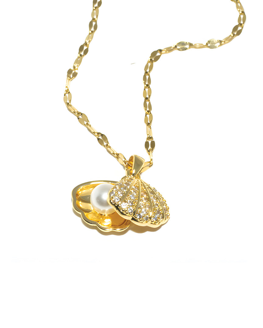 Pearl Tide Shell Necklace