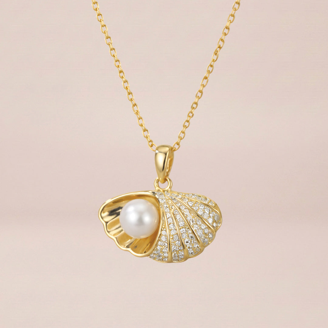 Pearl Tide Shell Necklace
