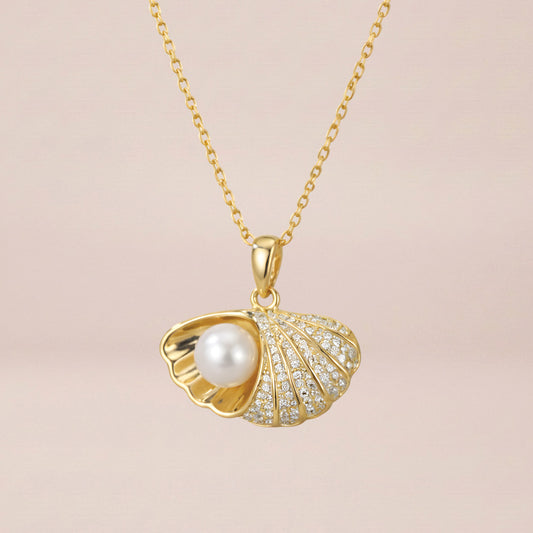 Pearl Tide Shell Necklace