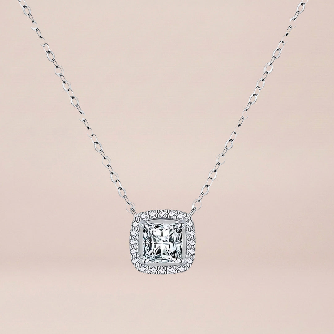 The Diamond Halo Necklace