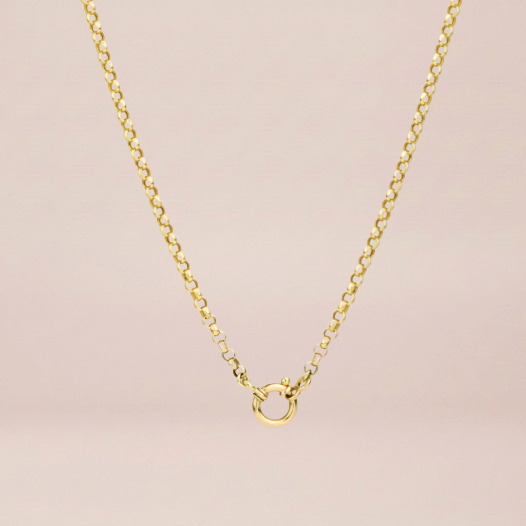 Golden Orbit Link Necklace