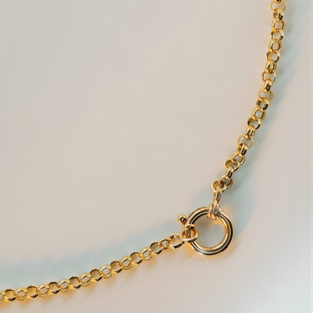 Golden Orbit Link Necklace