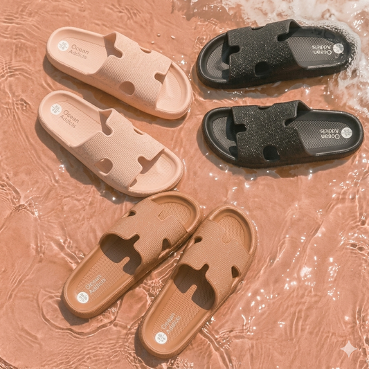Glitter Beach Flip Flops