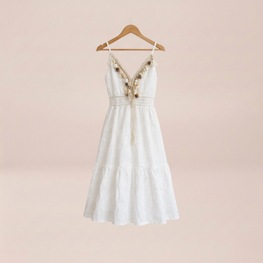 Mykonos Shell Embellished Dress