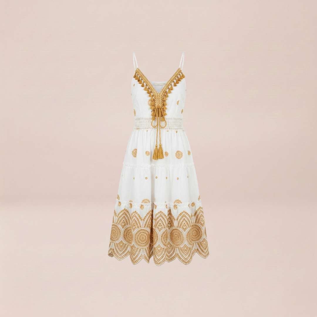 Capri Sun Golden Tassel Dress
