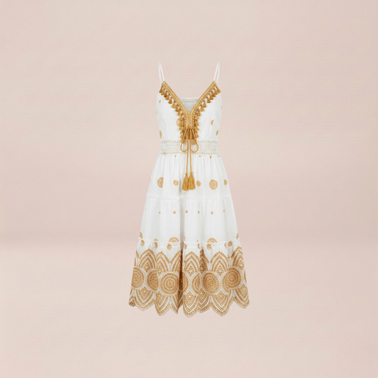 Capri Sun Golden Tassel Dress